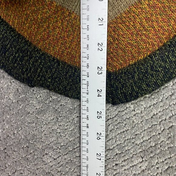 American South Side Alpaca Wool Poncho Made in Peru Green Shawl Shrug Sweater - Picture 6 of 8